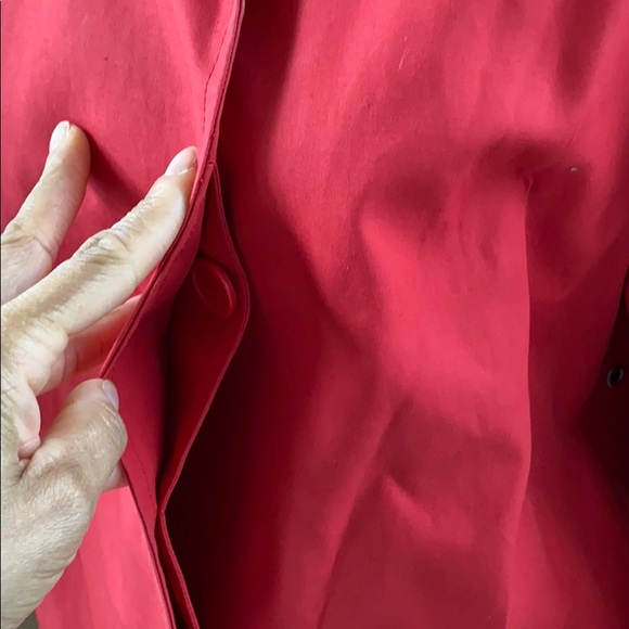 ❣️RED Hidden Button Down Old Navy Trench C… - Picture 3 of 9